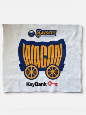 Buffalo Sabres NHL hockey rally towel “Wagon”